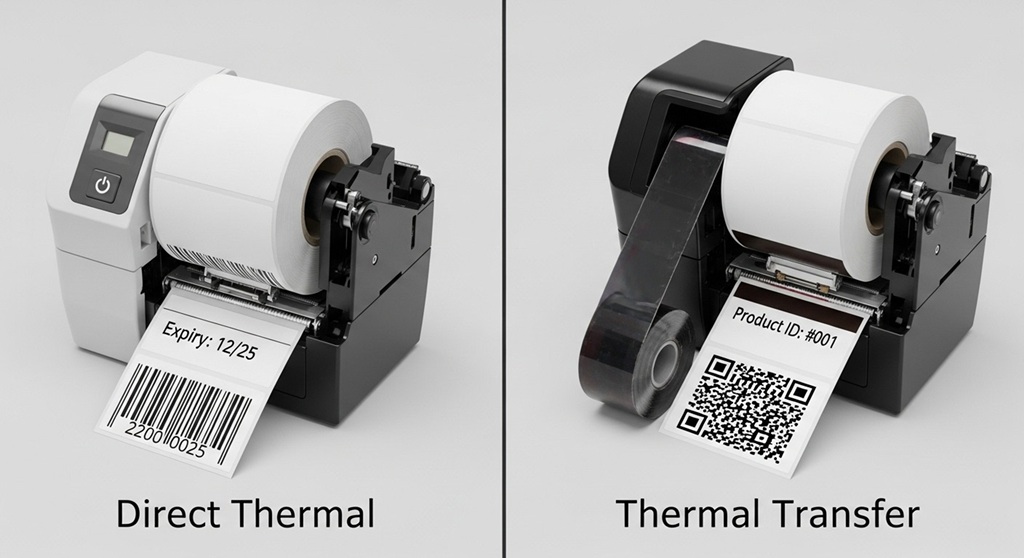 Example of durable thermal transfer barcode label