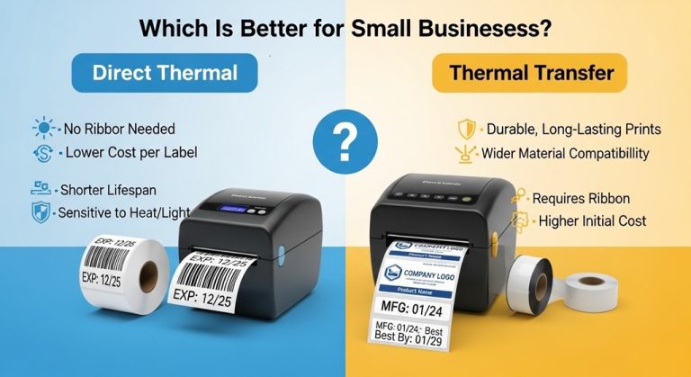 Direct Thermal vs Thermal Transfer: Which Is Better for Small Businesses?