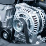 High power car audio system connected to vehicle charging components