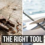 A side-by-side comparison of a cheap rusted tool and a premium fishing multi-tool.